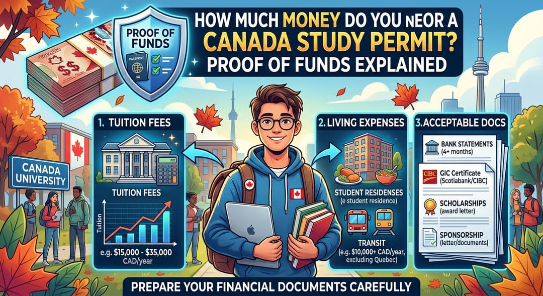 How Much Money Do You Need for a Canada Study Permit? Proof of Funds Explained