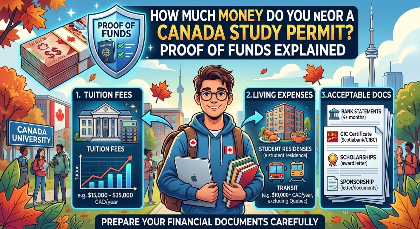 How Much Money Do You Need for a Canada Study Permit? Proof of Funds Explained